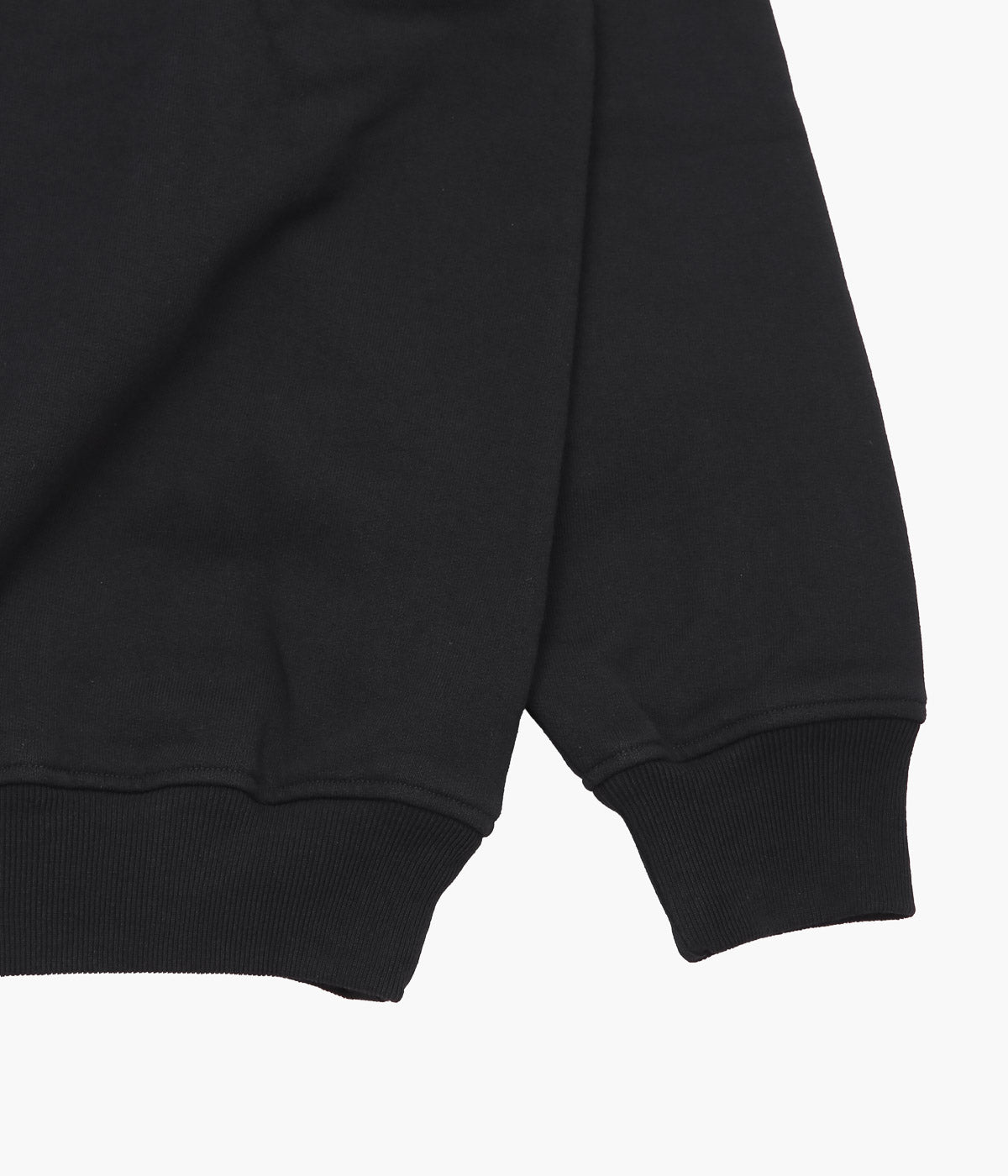 COMOLI ''Cotton fleece crew neck'' (BLACK)
