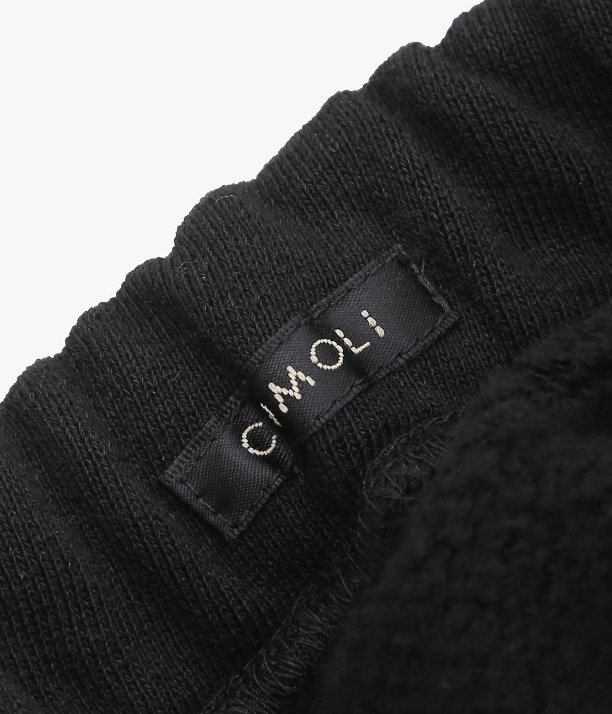 COMOLI ''Cotton fleece pants'' (BLACK)