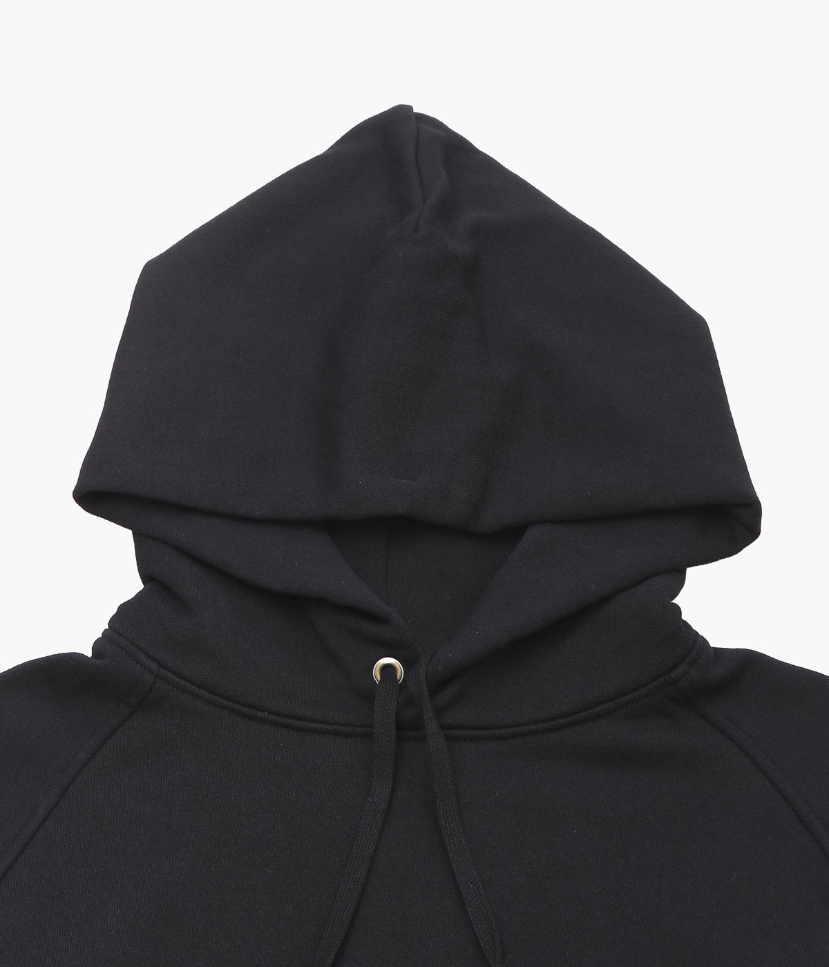 COMOLI "Cotton Fleece Hoodie" (BLACK)