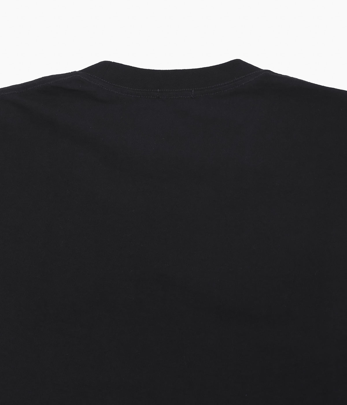 COMOLI ''Cotton jersey long sleeve T-shirt'' (BLACK)