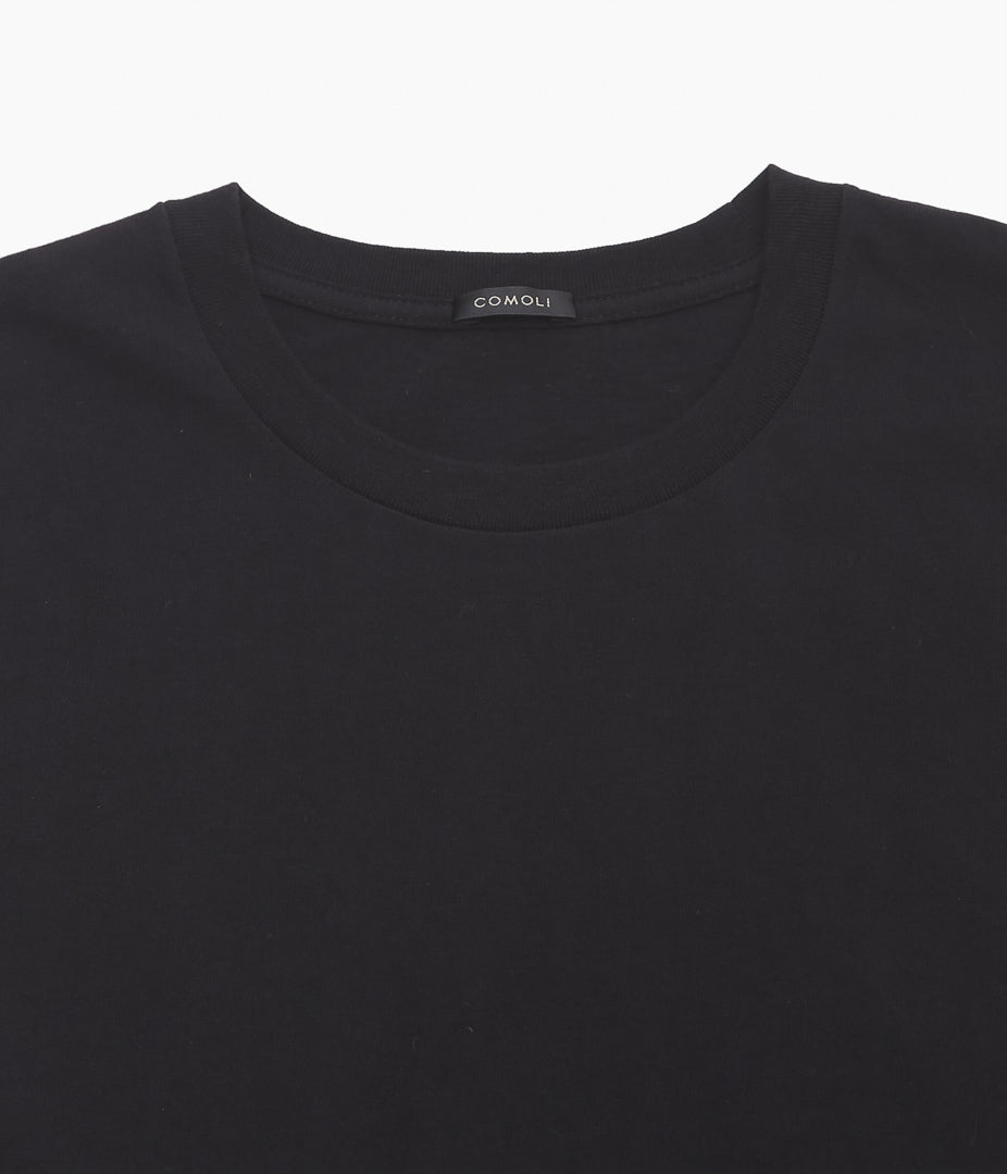 COMOLI ''코튼 저지 민소매 ''(BLACK)