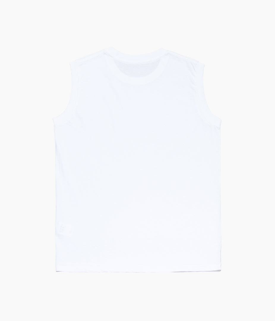 COMOLI ''코튼 저지 민소매 ''(WHITE)
