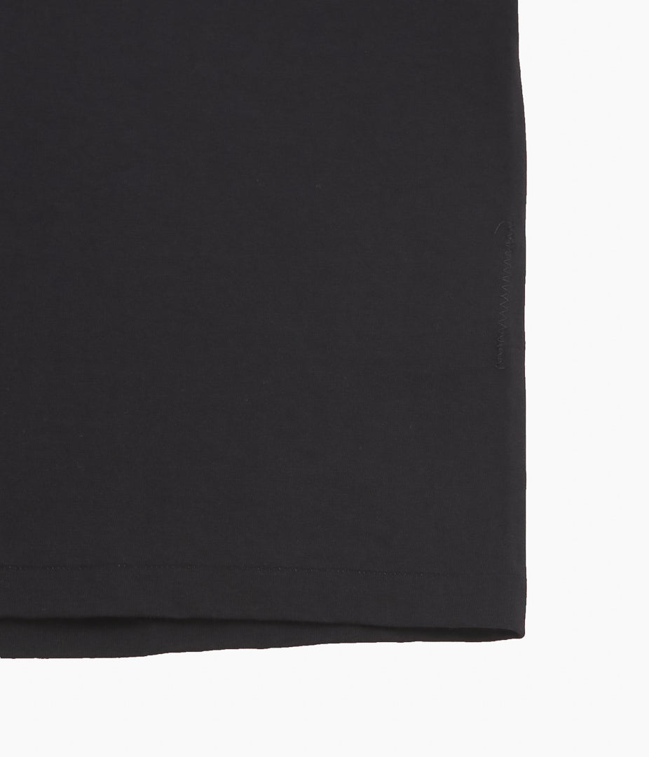 COMOLI ''코튼 저지 반팔 티셔츠 ''(BLACK)