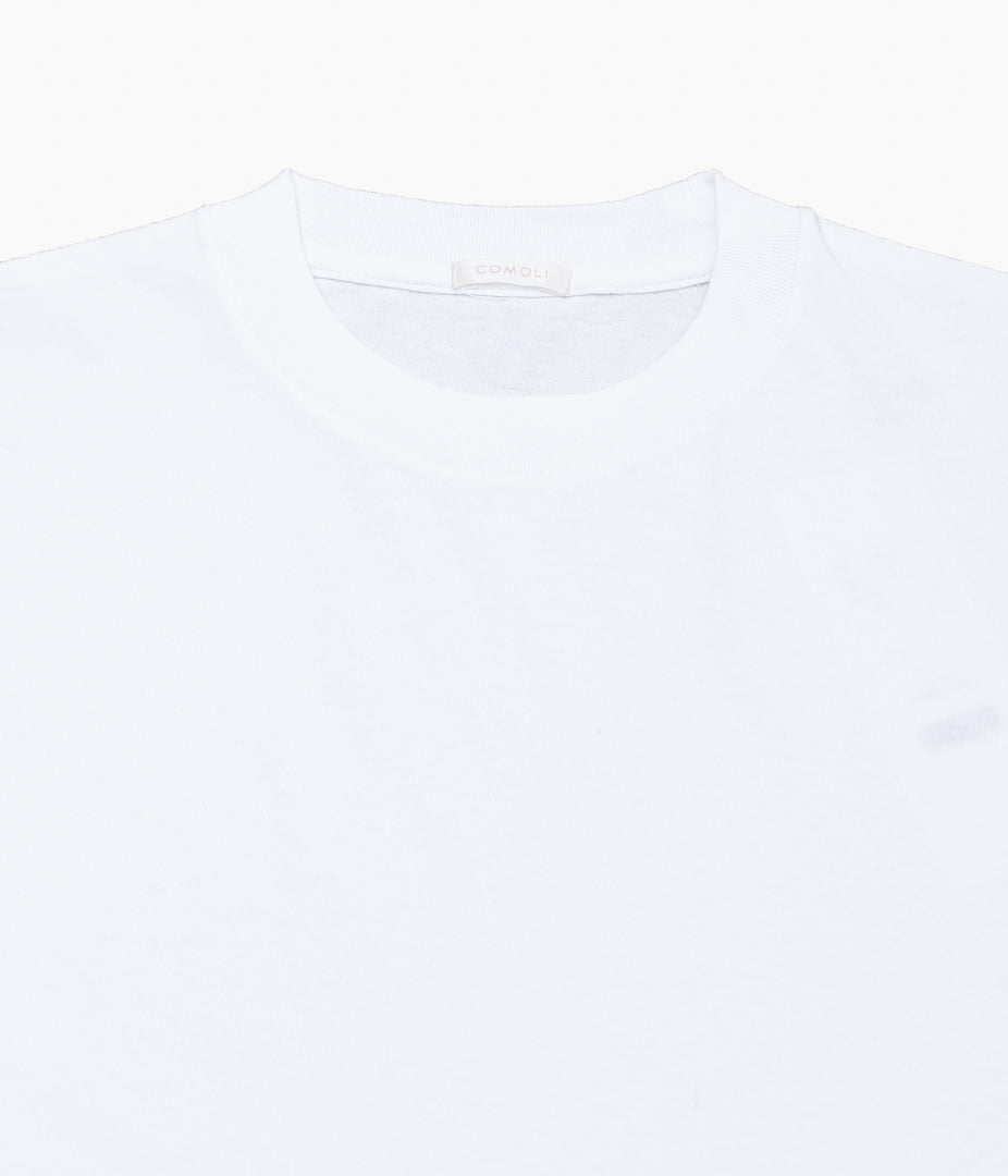 COMOLI ''Cotton jersey short sleeve T-shirt'' (WHITE)