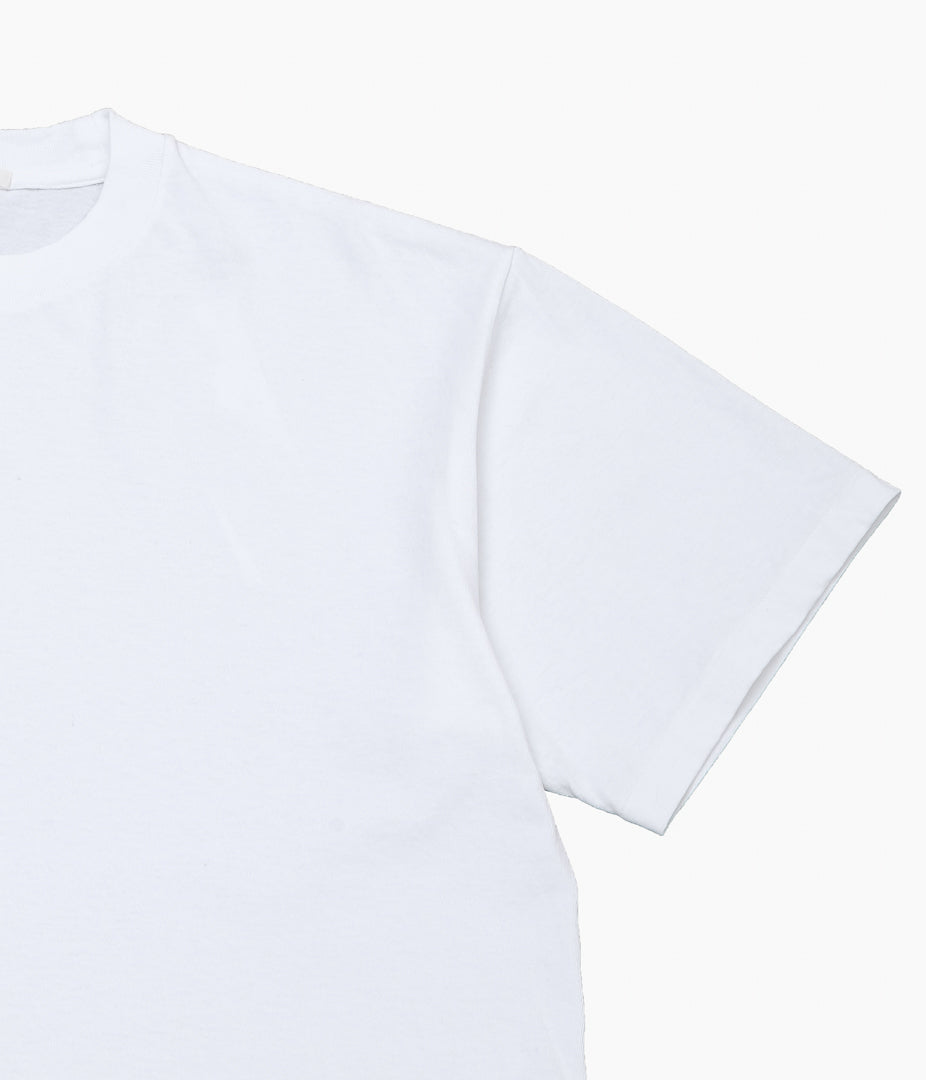 COMOLI ''Cotton jersey short sleeve T-shirt'' (WHITE)