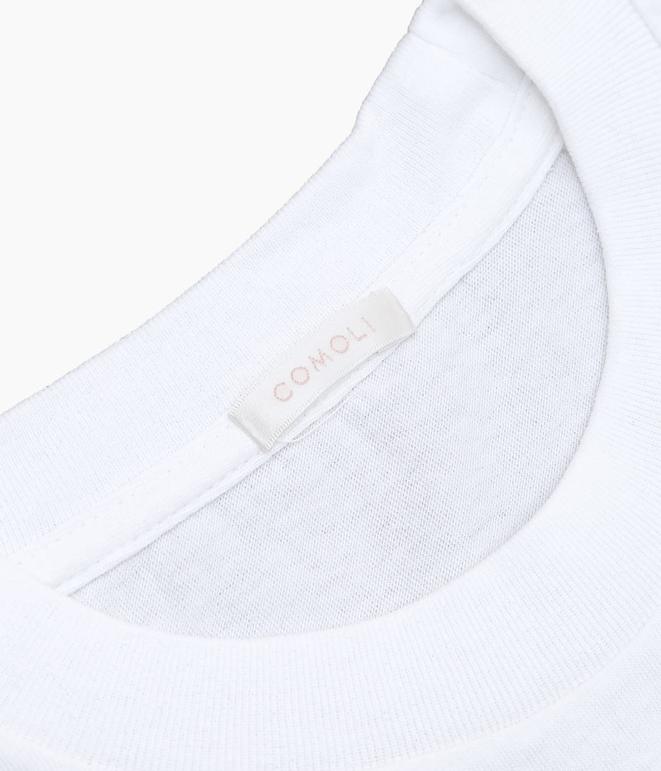 COMOLI ''Cotton jersey short sleeve T-shirt'' (WHITE)