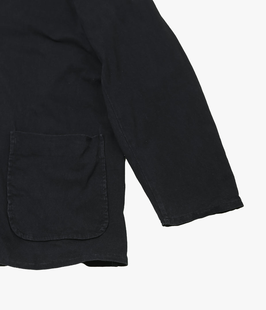 COMOLI ''코튼 저지 스탠드 컬러 재킷 ''(BLACK)