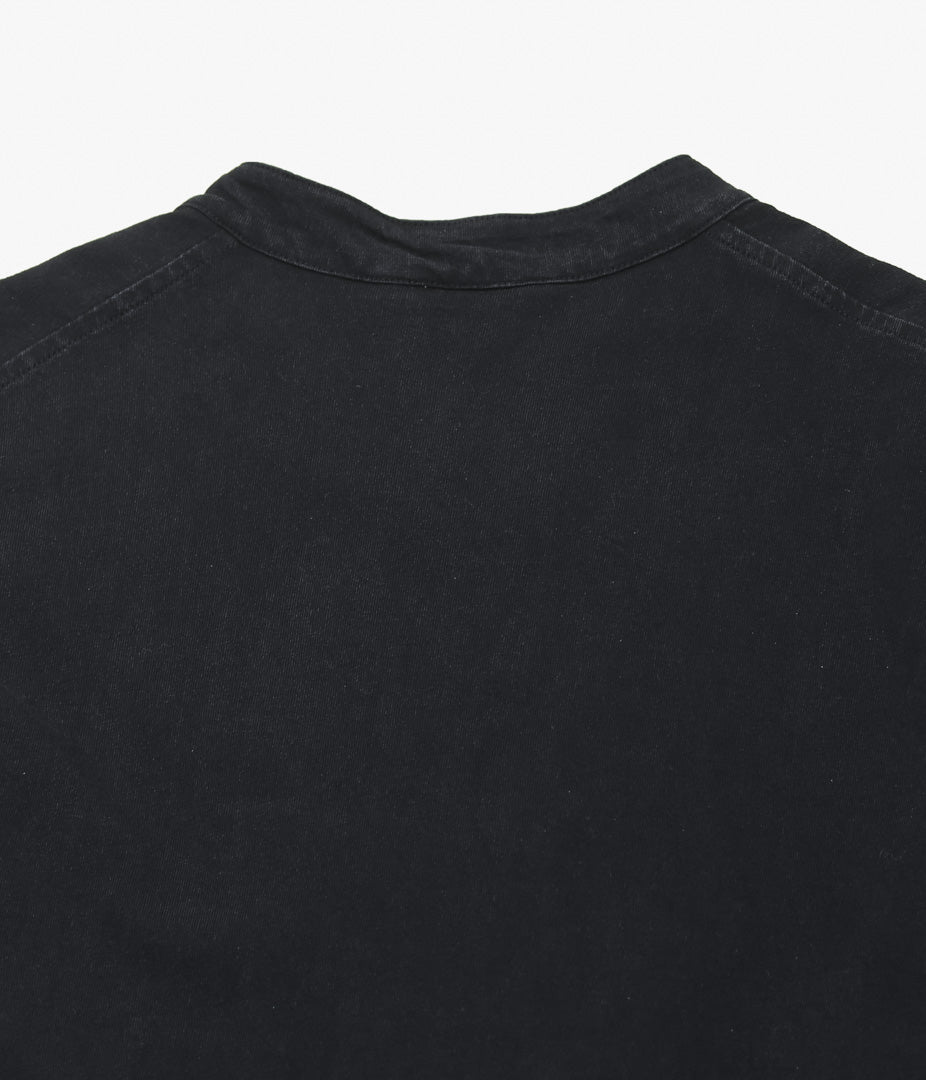 COMOLI ''코튼 저지 스탠드 컬러 재킷 ''(BLACK)