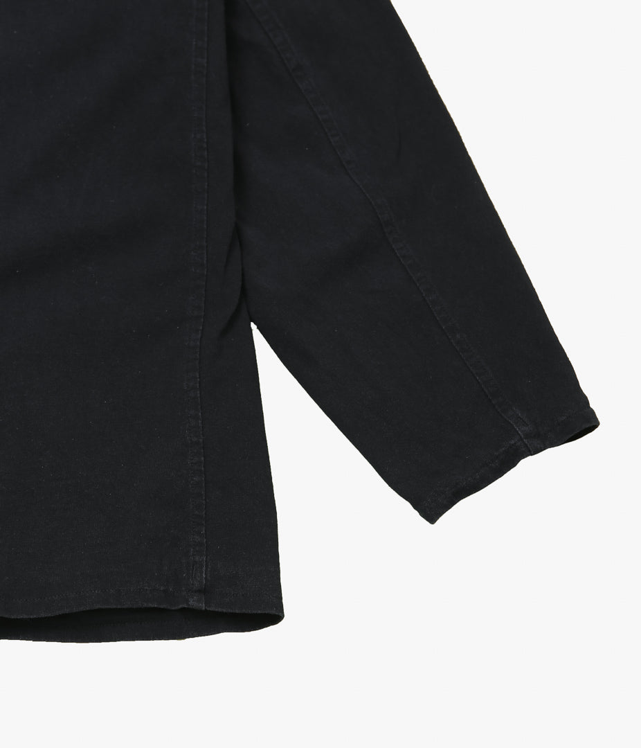 COMOLI ''코튼 저지 스탠드 컬러 재킷 ''(BLACK)