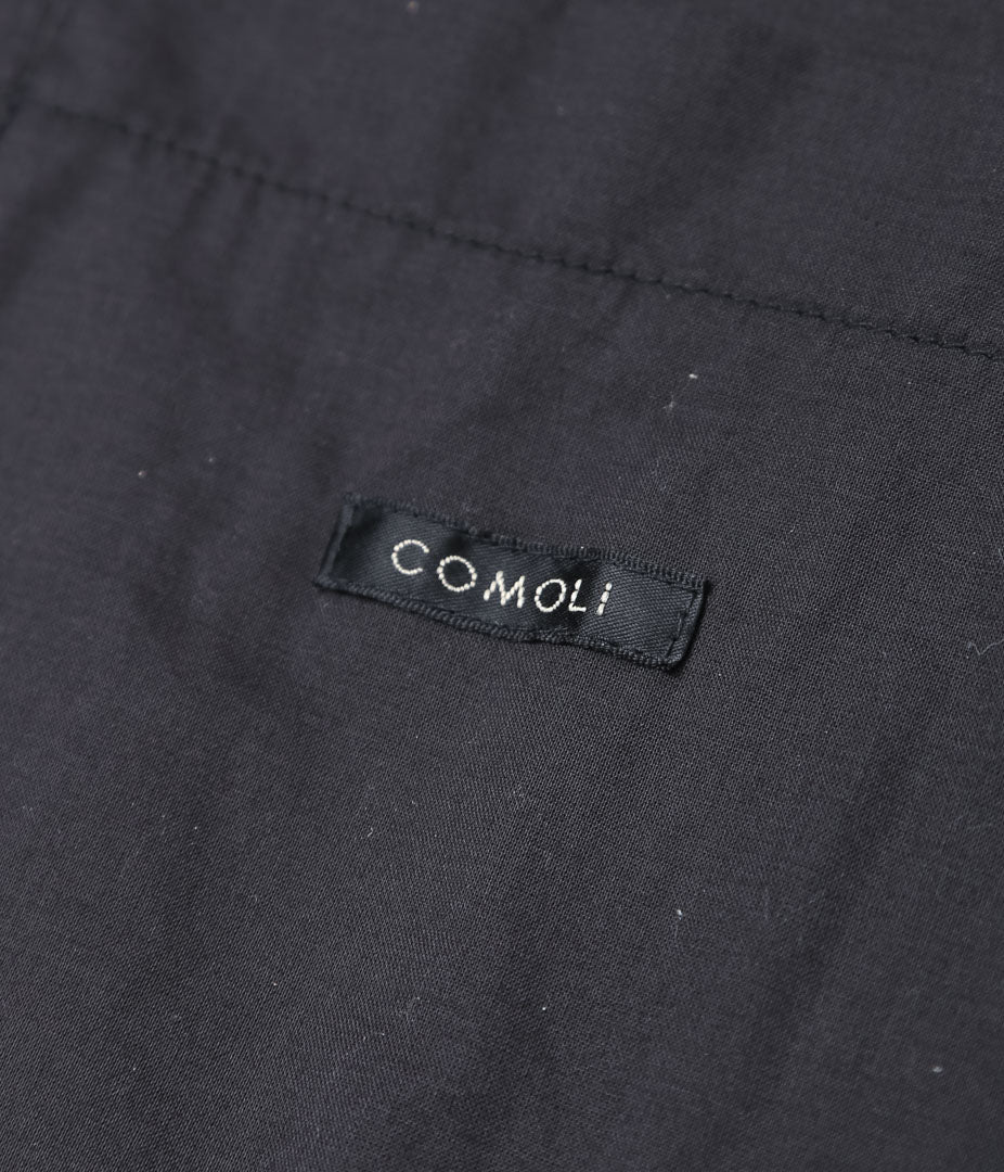COMOLI ''코튼 저지 스탠드 컬러 재킷 ''(BLACK)