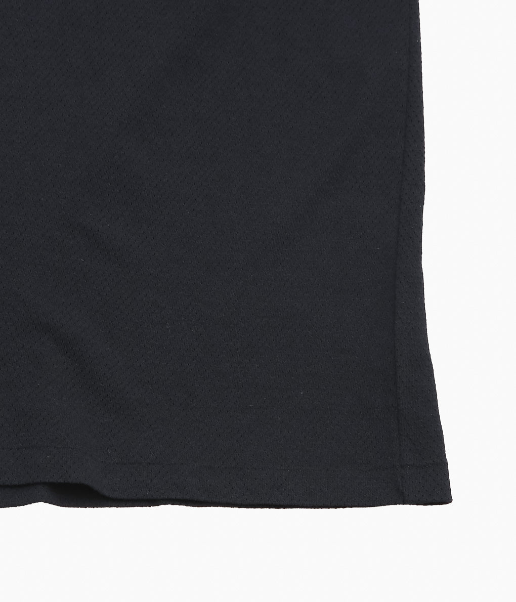 COMOLI ''コットンメッシュ 半袖Tシャツ'' (BLACK)
