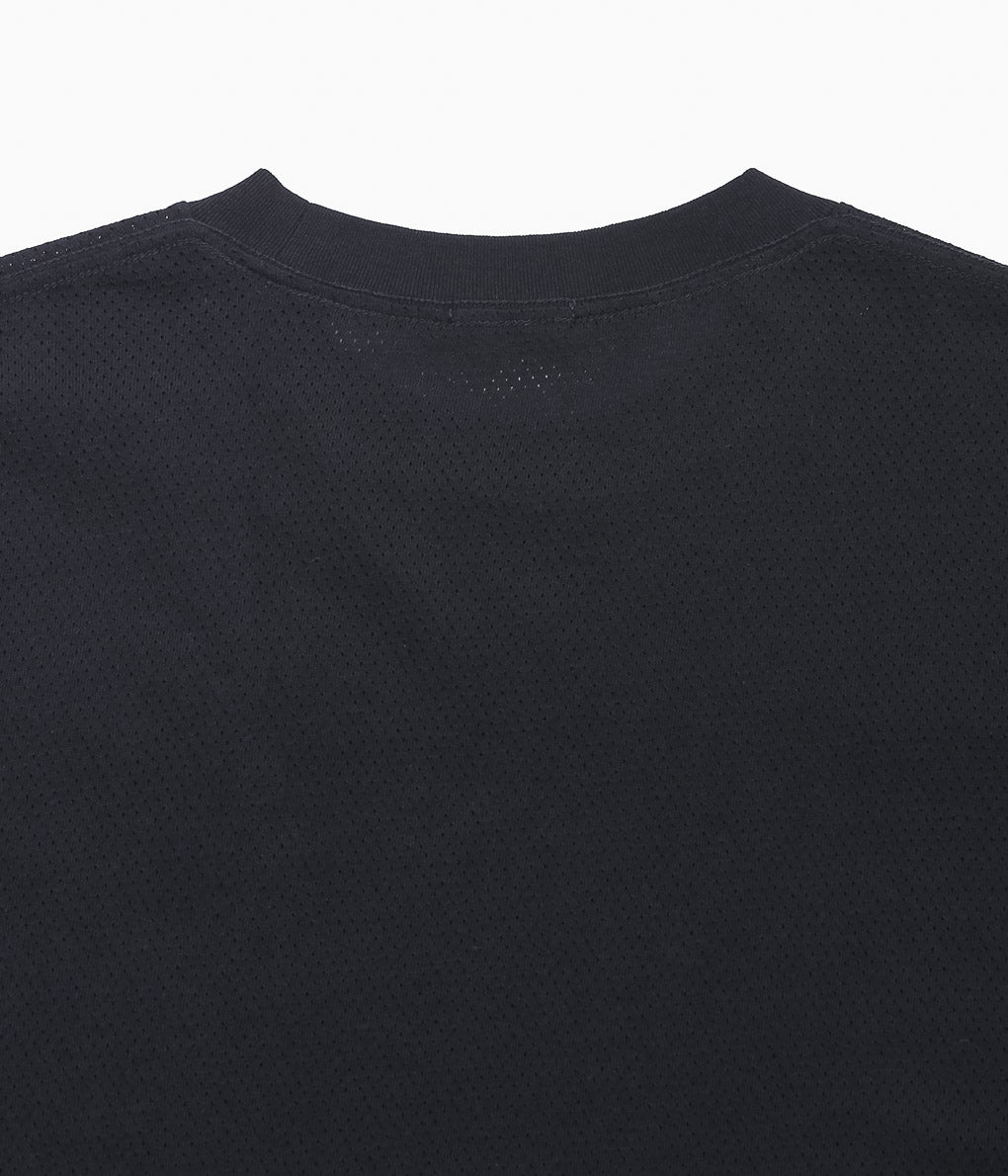 COMOLI ''コットンメッシュ 半袖Tシャツ'' (BLACK)