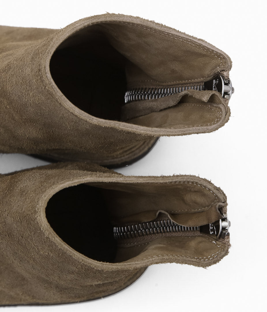 COMOLI "GUIDI Back Zip Boots COMOLI Special Color" (BEIGE)
