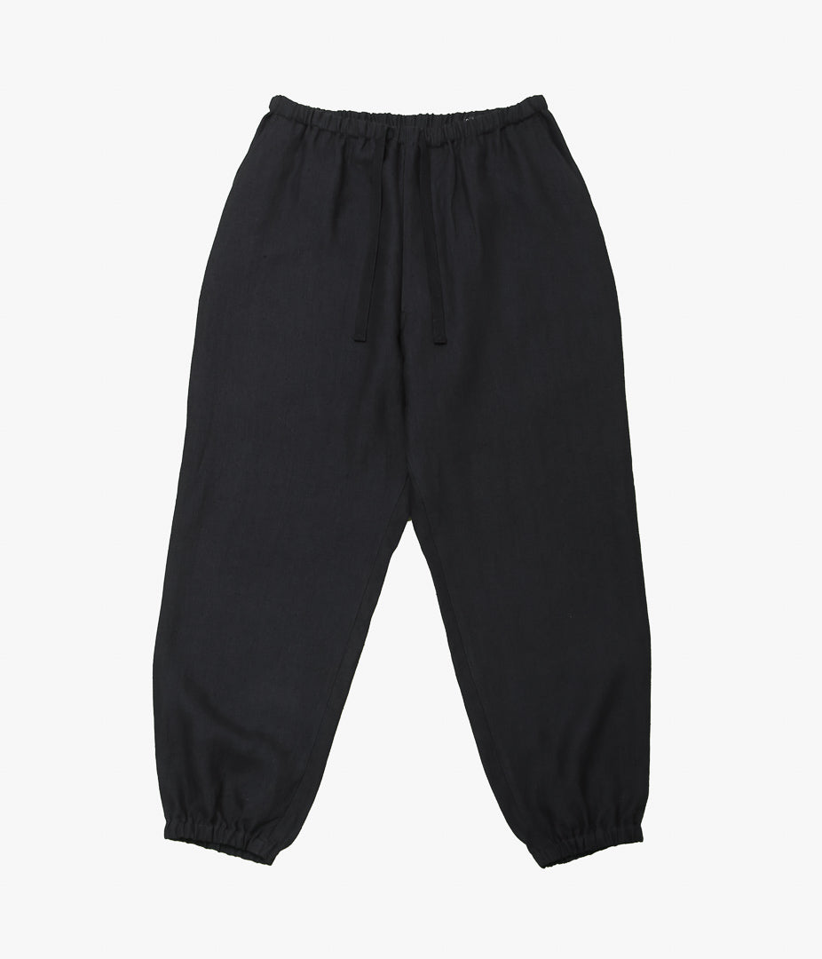 COMOLI ''Canapa Drawstring Pants'' (BLACK)