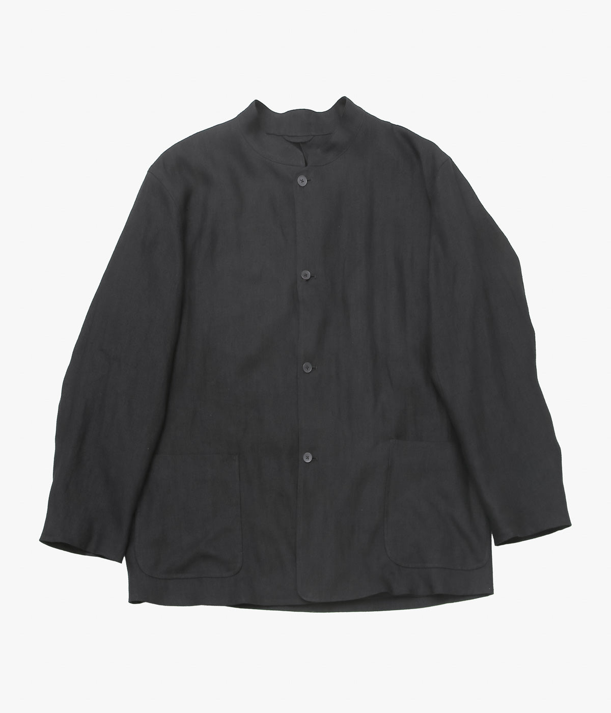 COMOLI ''カナパ スタンドカラージャケット'' (BLACK) – THE STORE BY