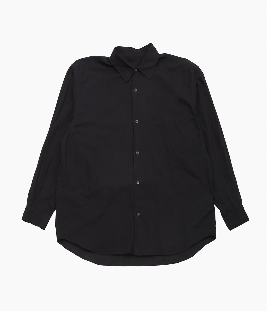 COMOLI ''KHADI 코튼 코모리 셔츠 ''(BLACK)