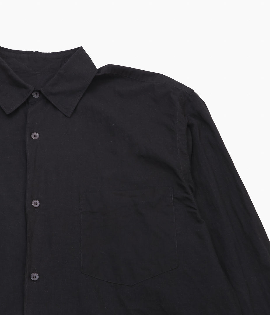 COMOLI ''KHADI 코튼 코모리 셔츠 ''(BLACK)