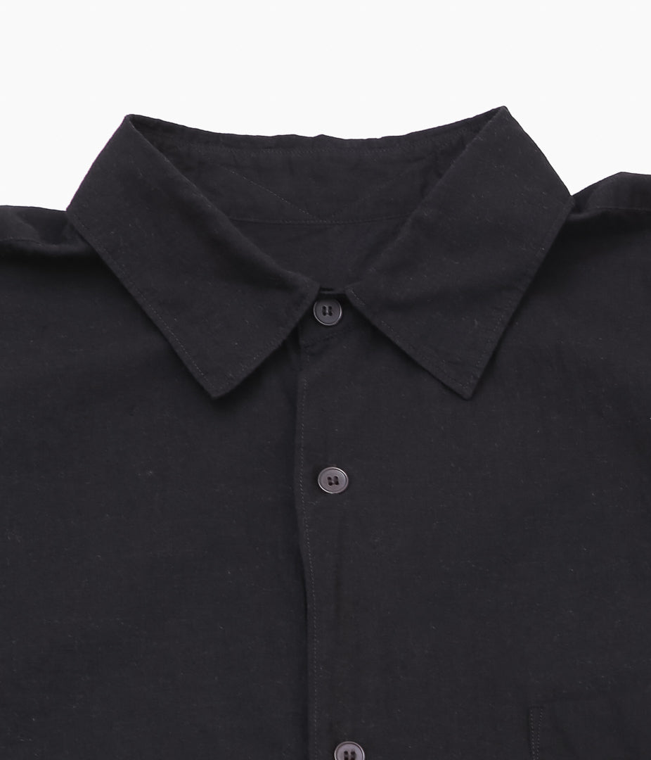 COMOLI ''KHADI 코튼 코모리 셔츠 ''(BLACK)