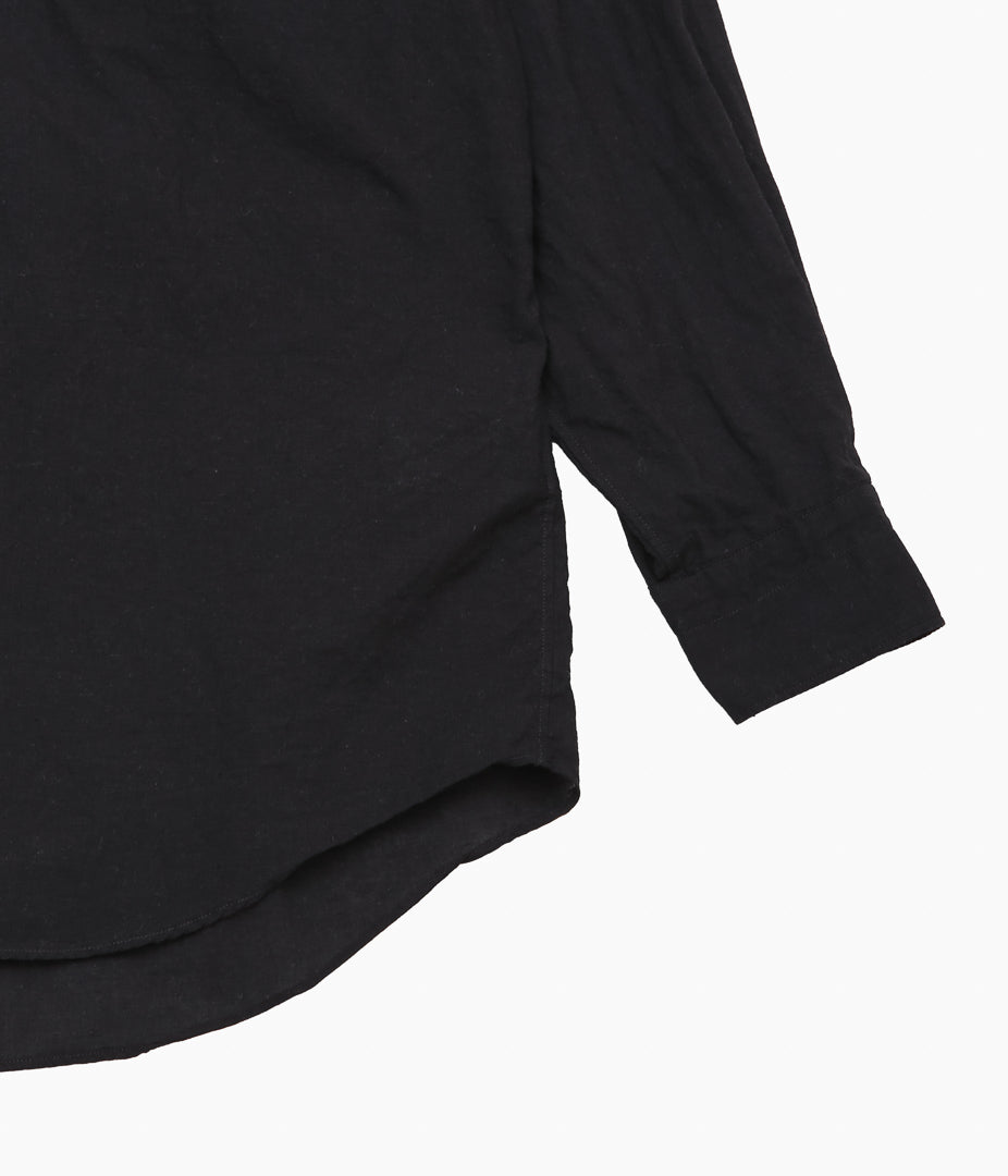 COMOLI ''KHADI 코튼 코모리 셔츠 ''(BLACK)