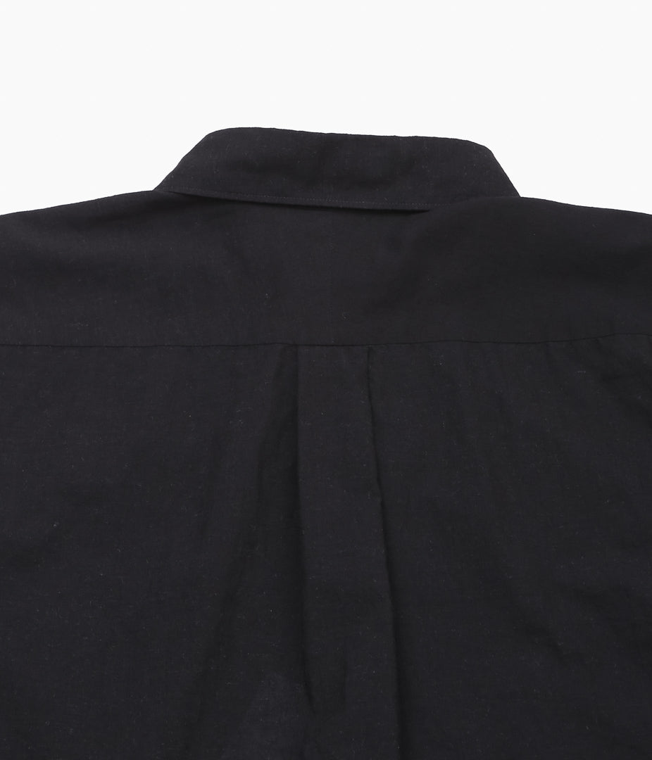 COMOLI ''KHADI 코튼 코모리 셔츠 ''(BLACK)