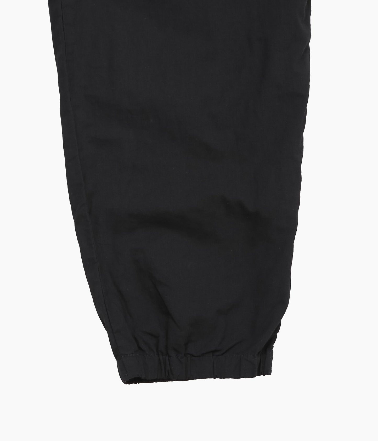COMOLI ''KHADI COTTON DRAWSTRING PANTS'' (BLACK)