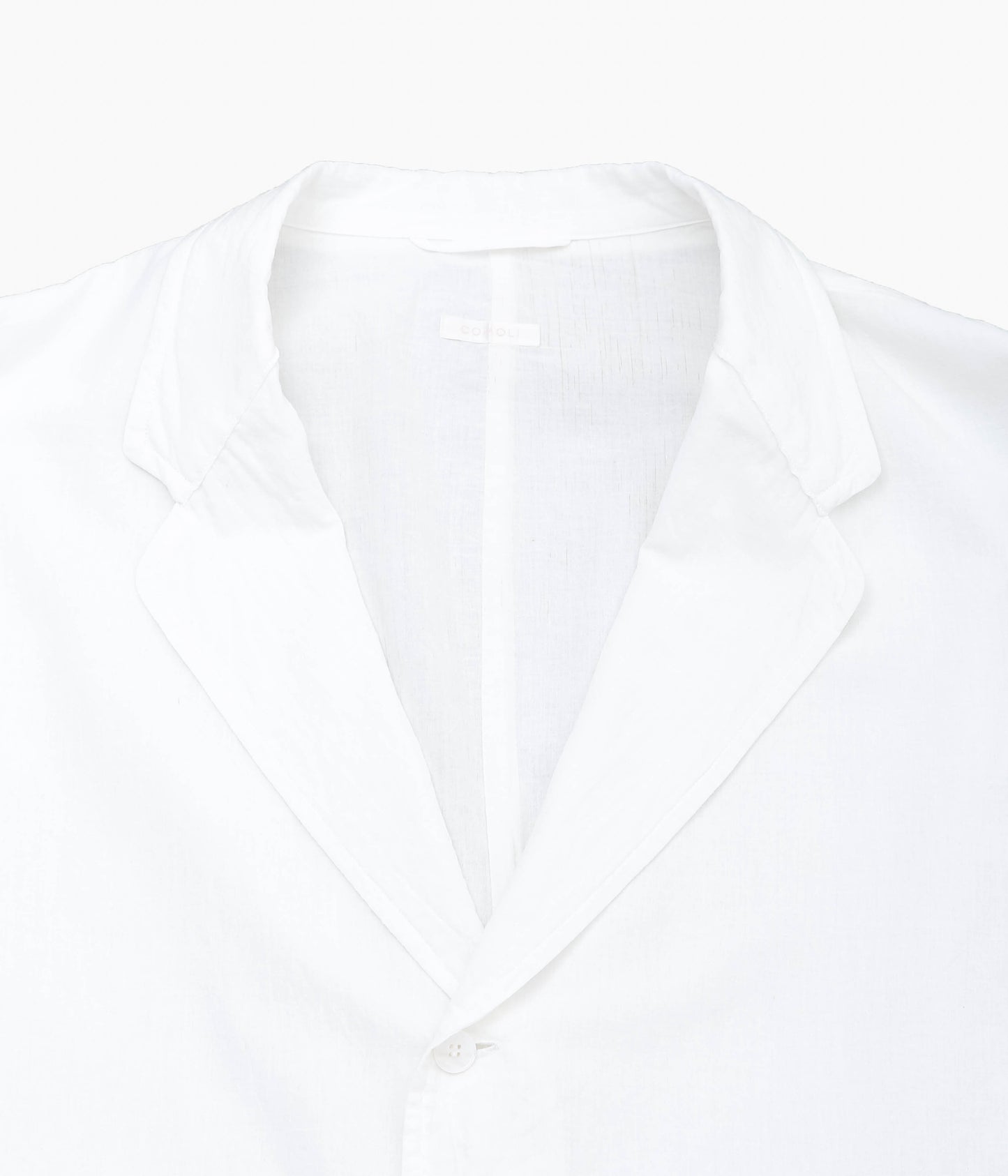 COMOLI ''KHADI COTTON JACKET'' (WHITE)