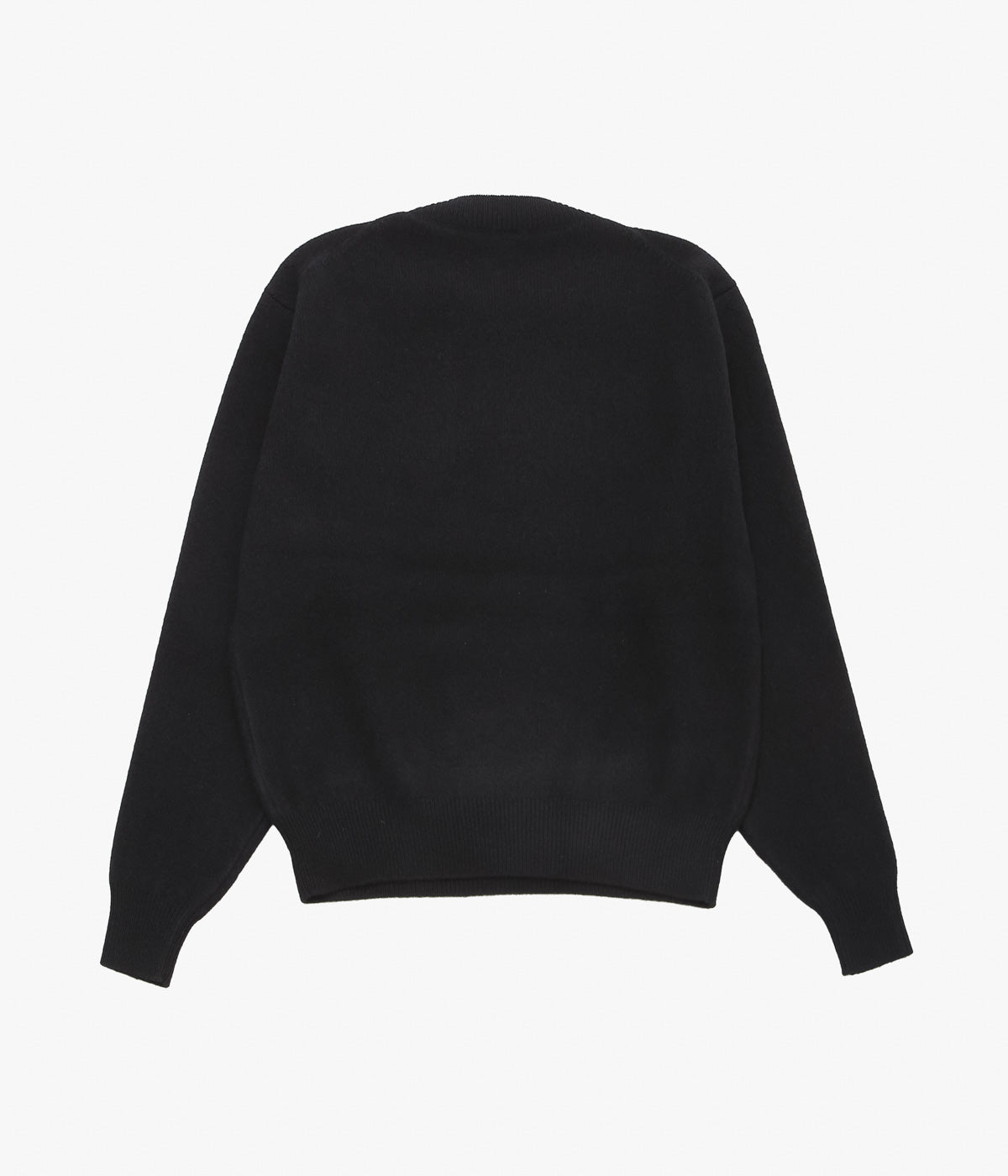 COMOLI ''Lambswool Crewneck Knit'' (BLACK)