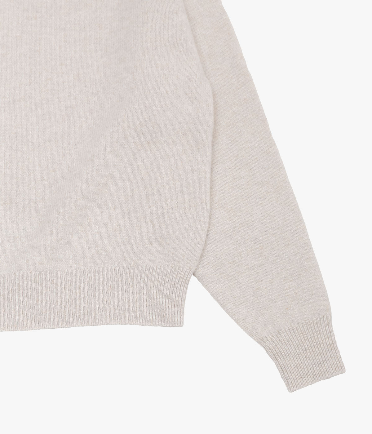 COMOLI ''Lambswool Crew Neck Knit'' (ECRU)