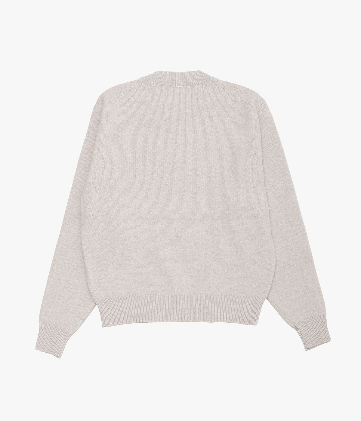 COMOLI ''Lambswool Crew Neck Knit'' (ECRU)