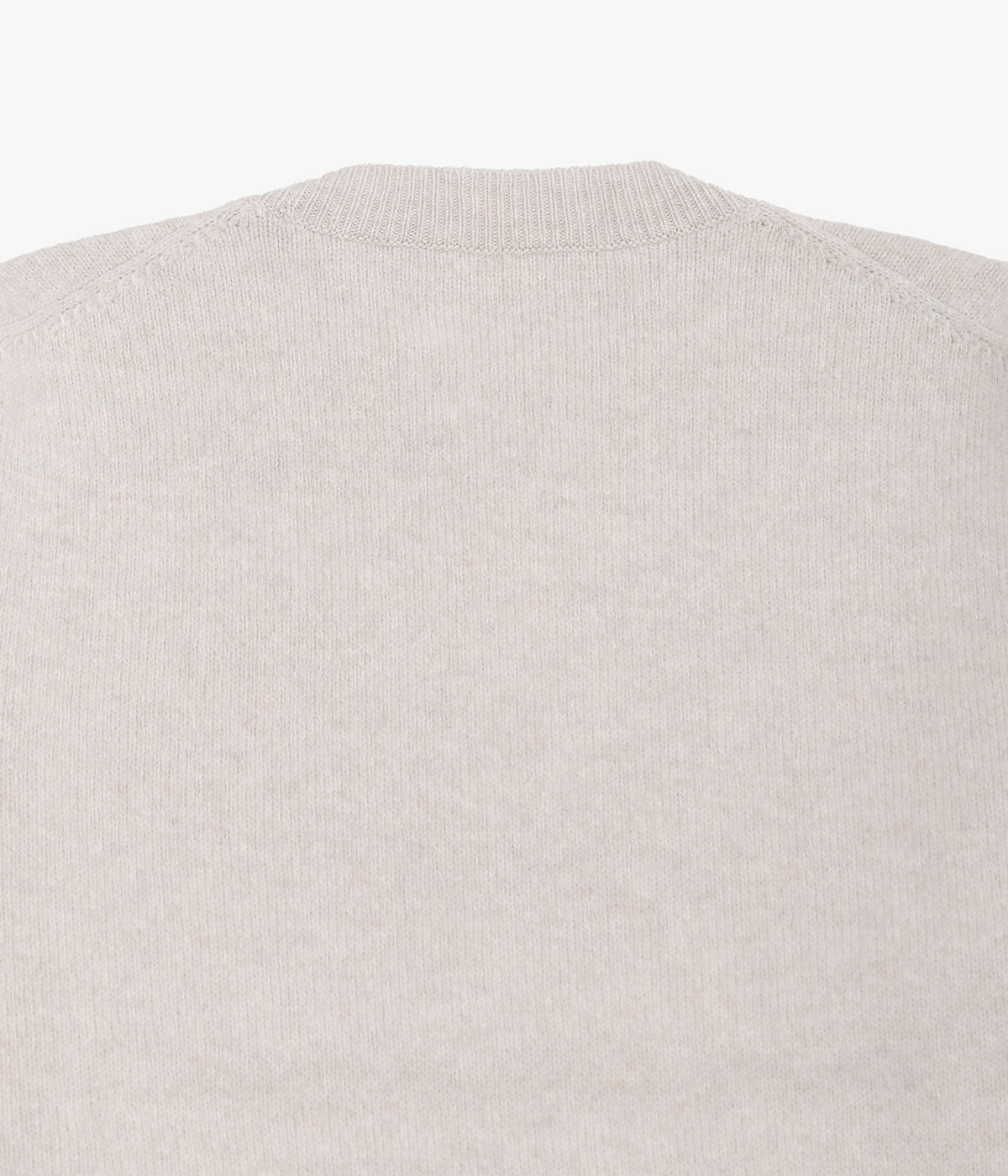 COMOLI ''Lambswool Crew Neck Knit'' (ECRU)