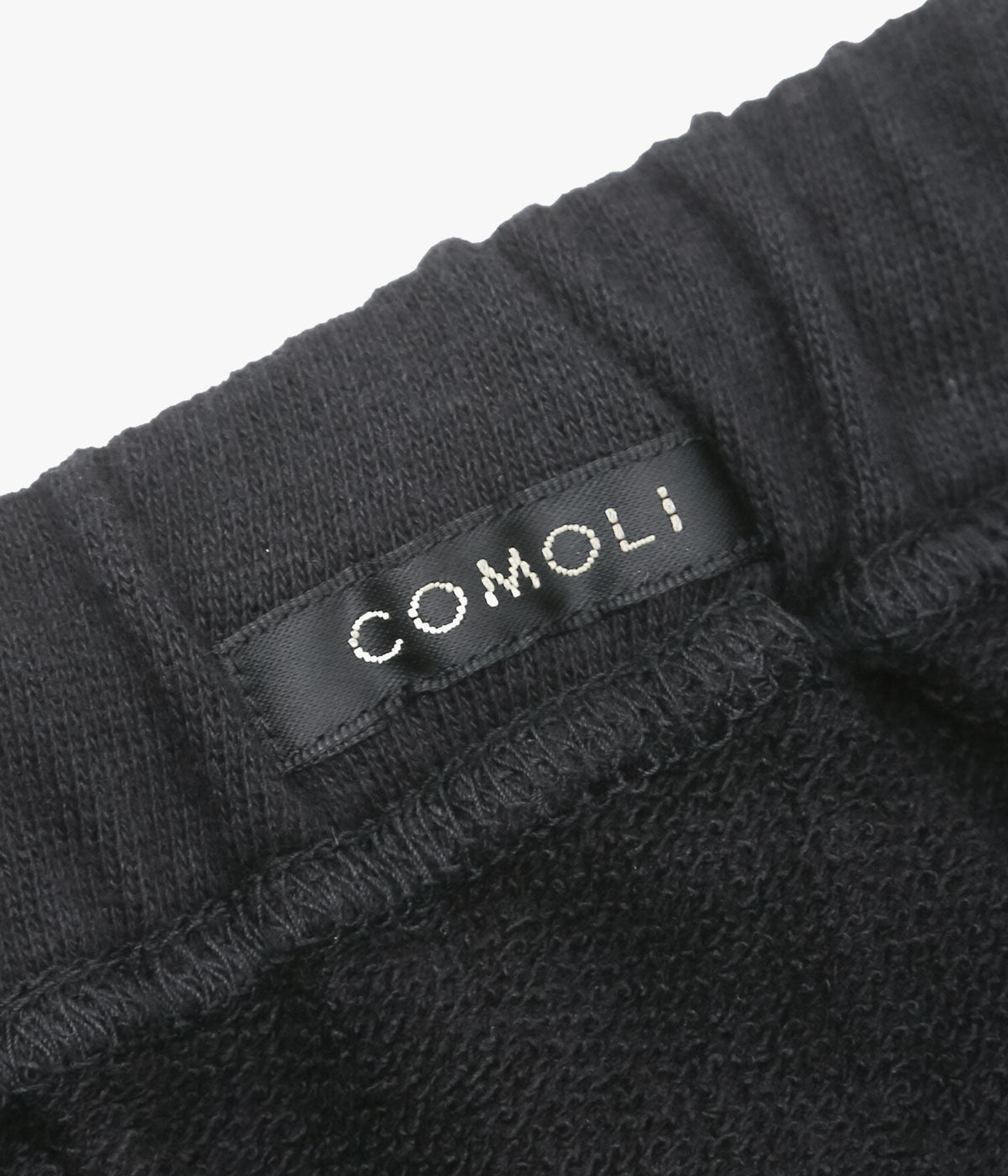 COMOLI "LW Cotton Fleece Pants" (BLACK)
