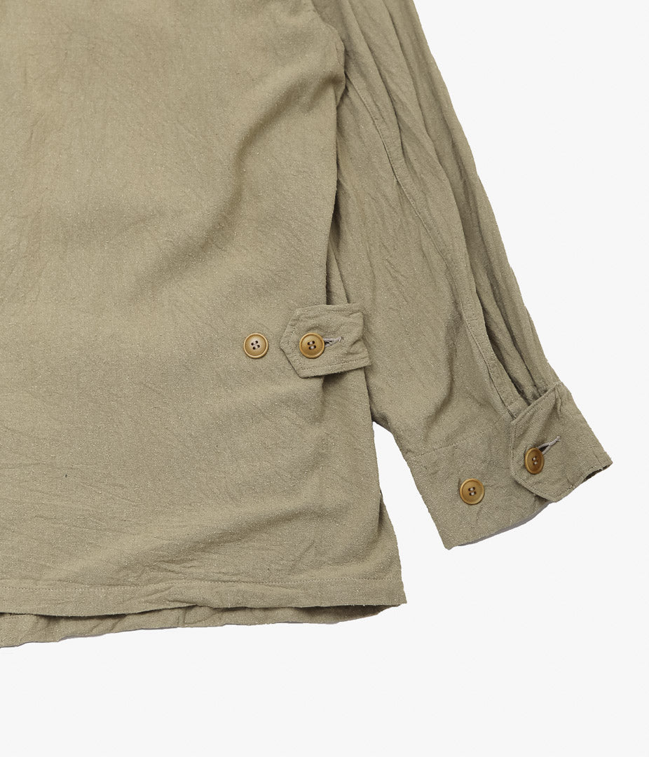 COMOLI ''Raw Silk BDU Jacket'' (KHAKI)