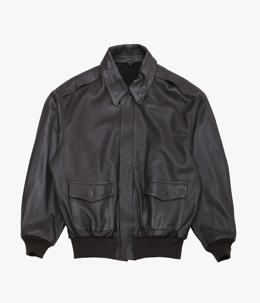 COMOLI ''シープスキン A-2ジャケット'' (BROWN)