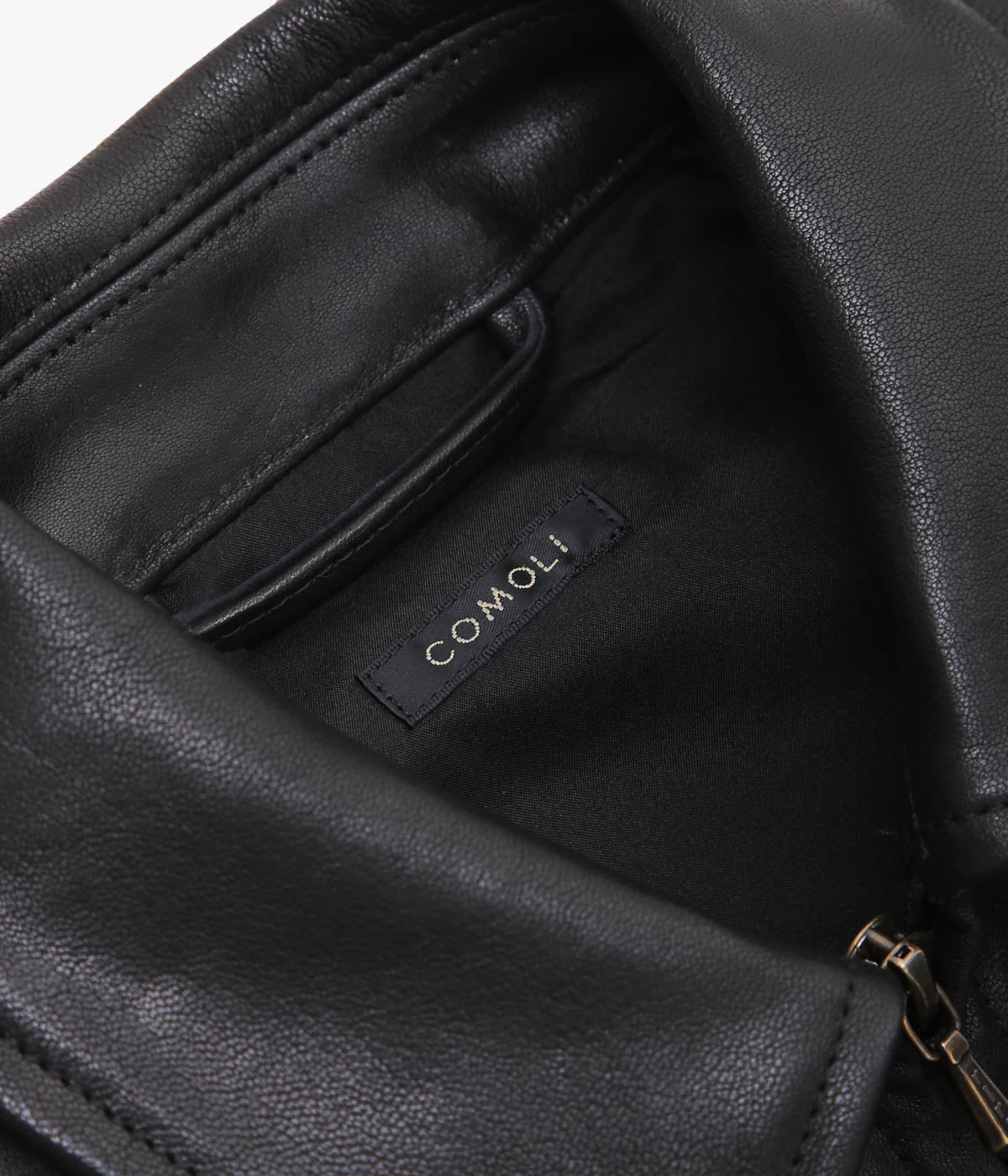 COMOLI "Sheepskin Short Jacket" (Black)