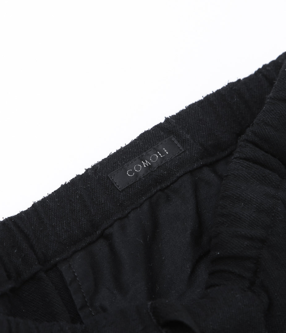 COMOLI ''Silk Nep Drawstring Pants'' (BLACK)