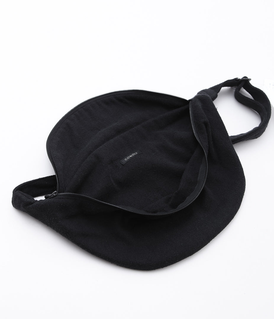COMOLI ''Silk Nep Waist Bag'' (BLACK)