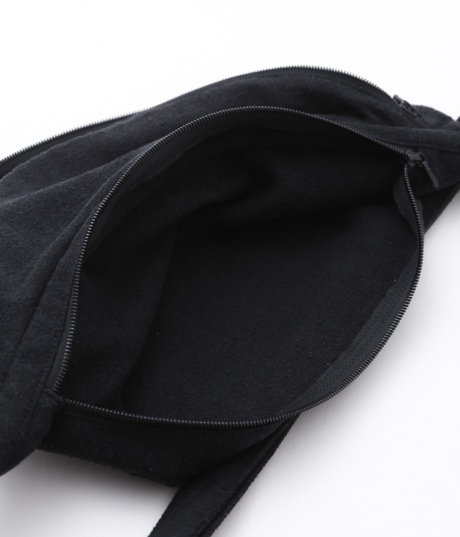 COMOLI ''Silk Nep Waist Bag'' (BLACK)