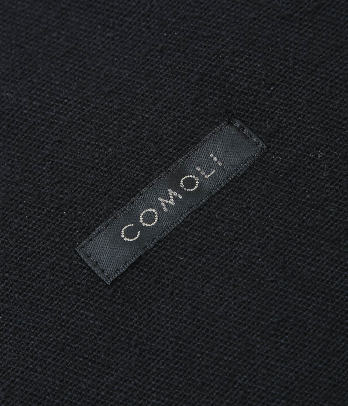 COMOLI ''シルクネップ ジップショートジャケット'' (BLACK)