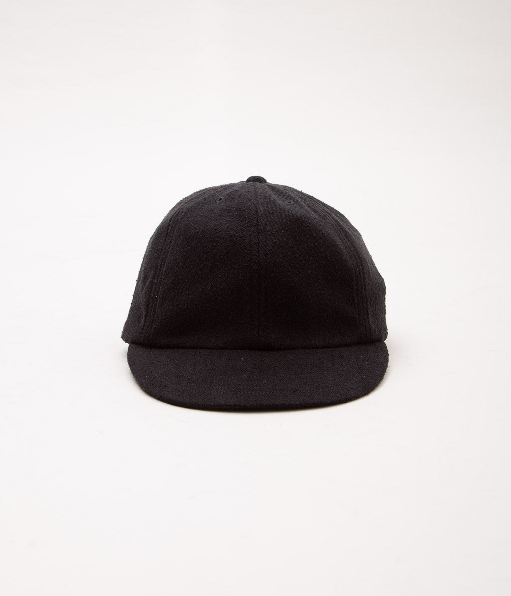 COMOLI ''Silk Nep Cap'' (BLACK)