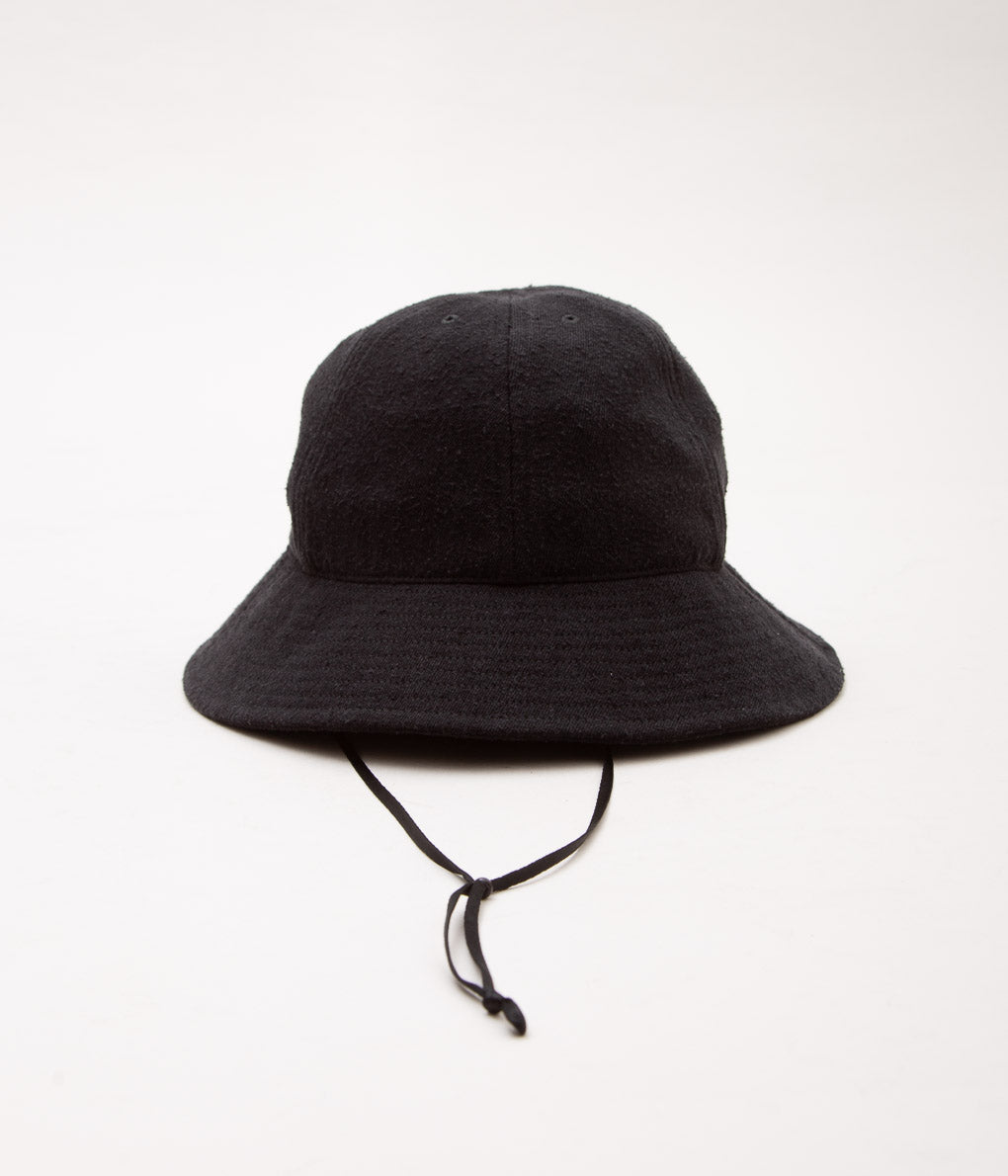 COMOLI ''Silk Nep Hat'' (BLACK)