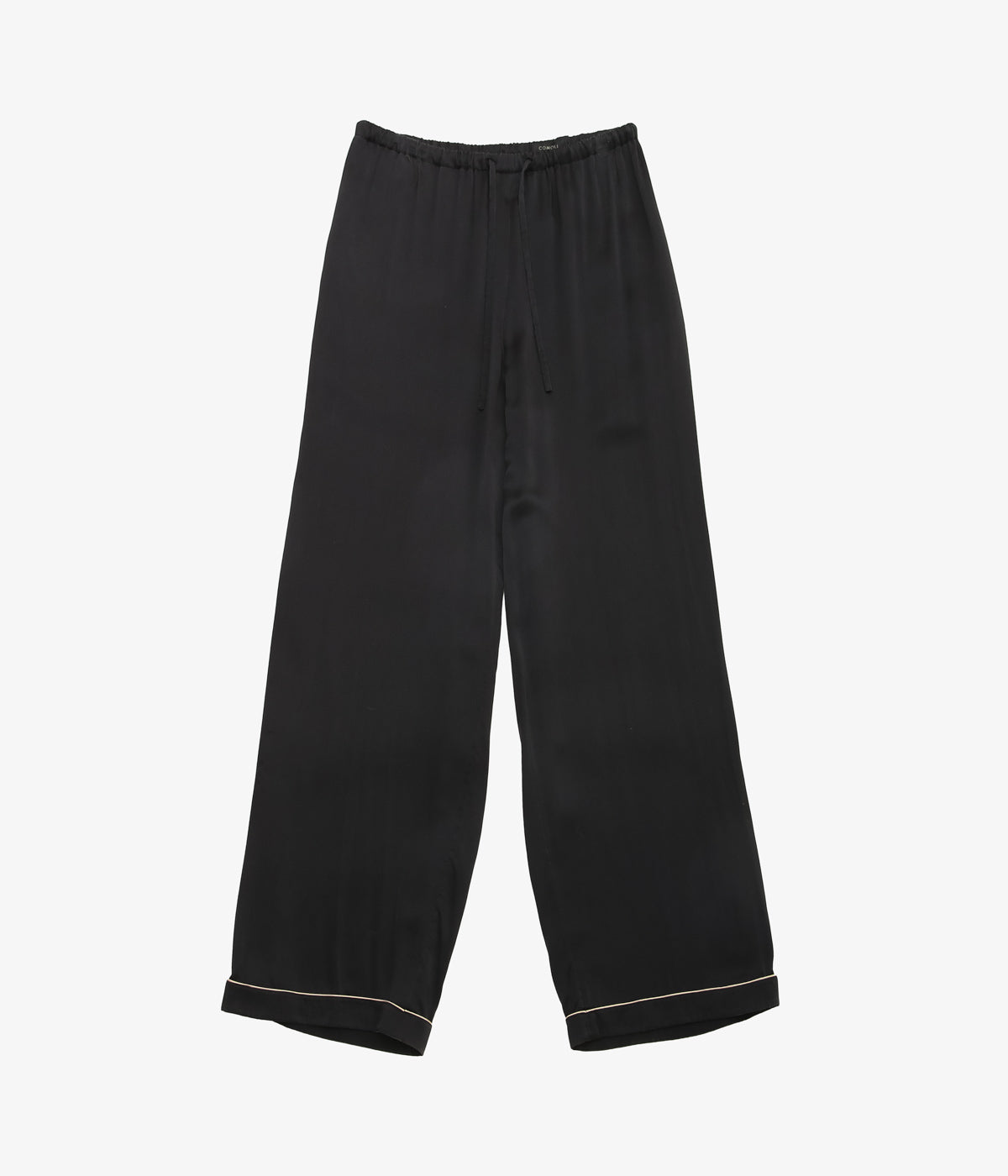 COMOLI シルクパンツ　size:1 COMOLI ''シルク パジャマパンツ'' (BLACK) – THE STORE BY MAIDENS