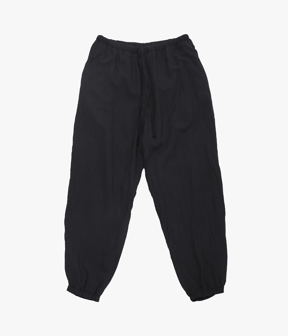 COMOLI ''실크 제품 염색 드로우 스트링 팬츠 ''(BLACK)