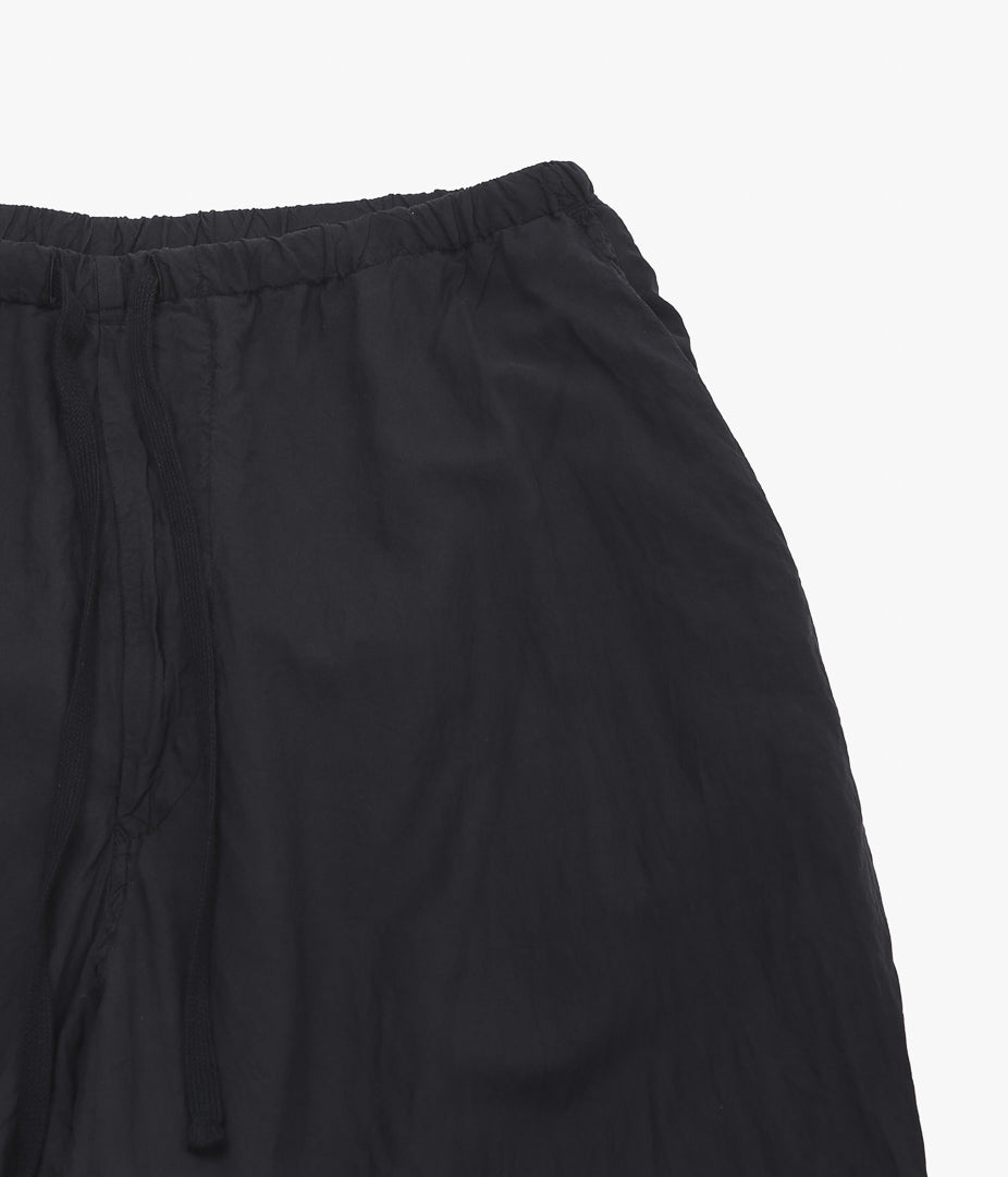 COMOLI ''실크 제품 염색 드로우 스트링 팬츠 ''(BLACK)