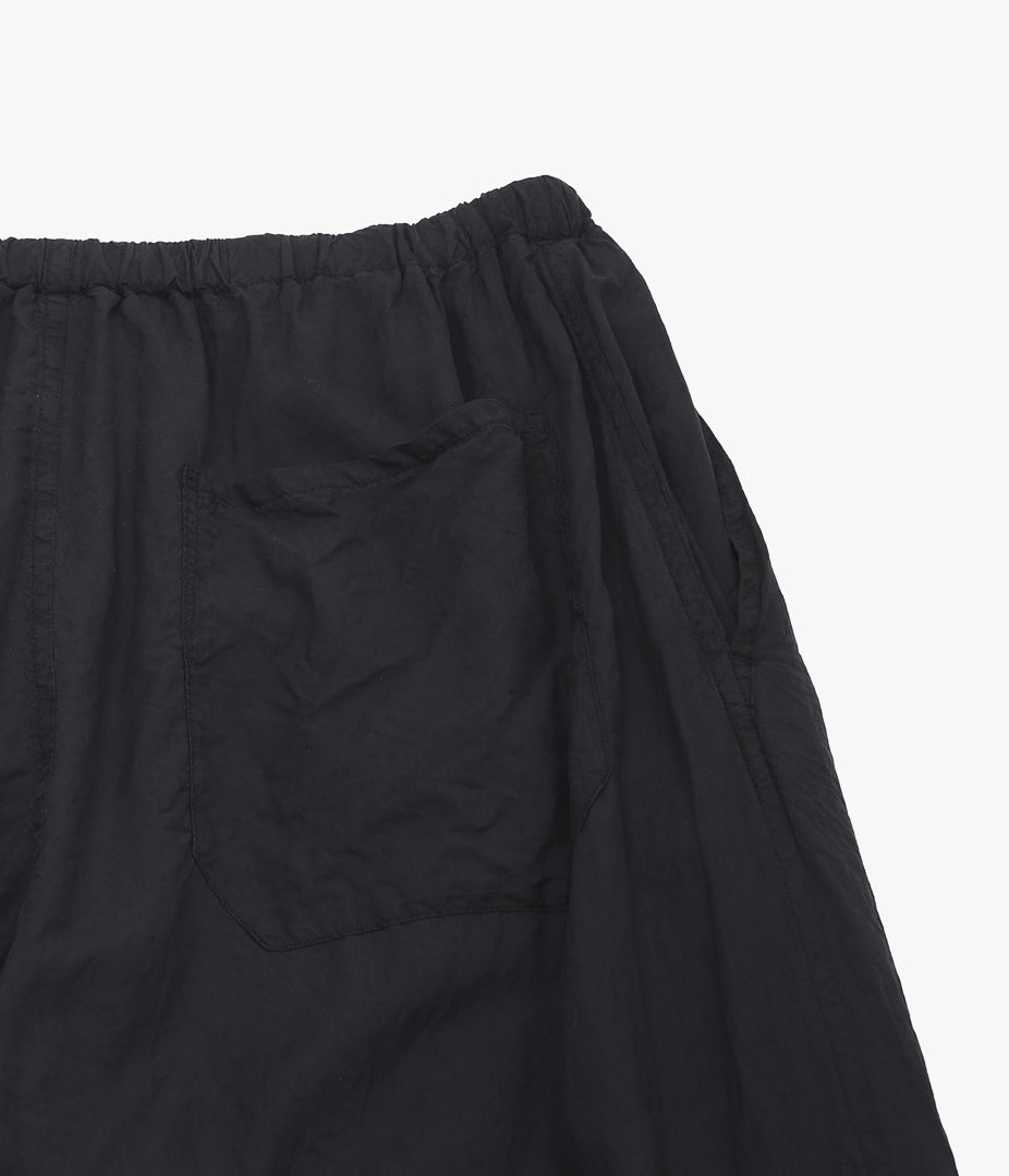 COMOLI ''실크 제품 염색 드로우 스트링 팬츠 ''(BLACK)