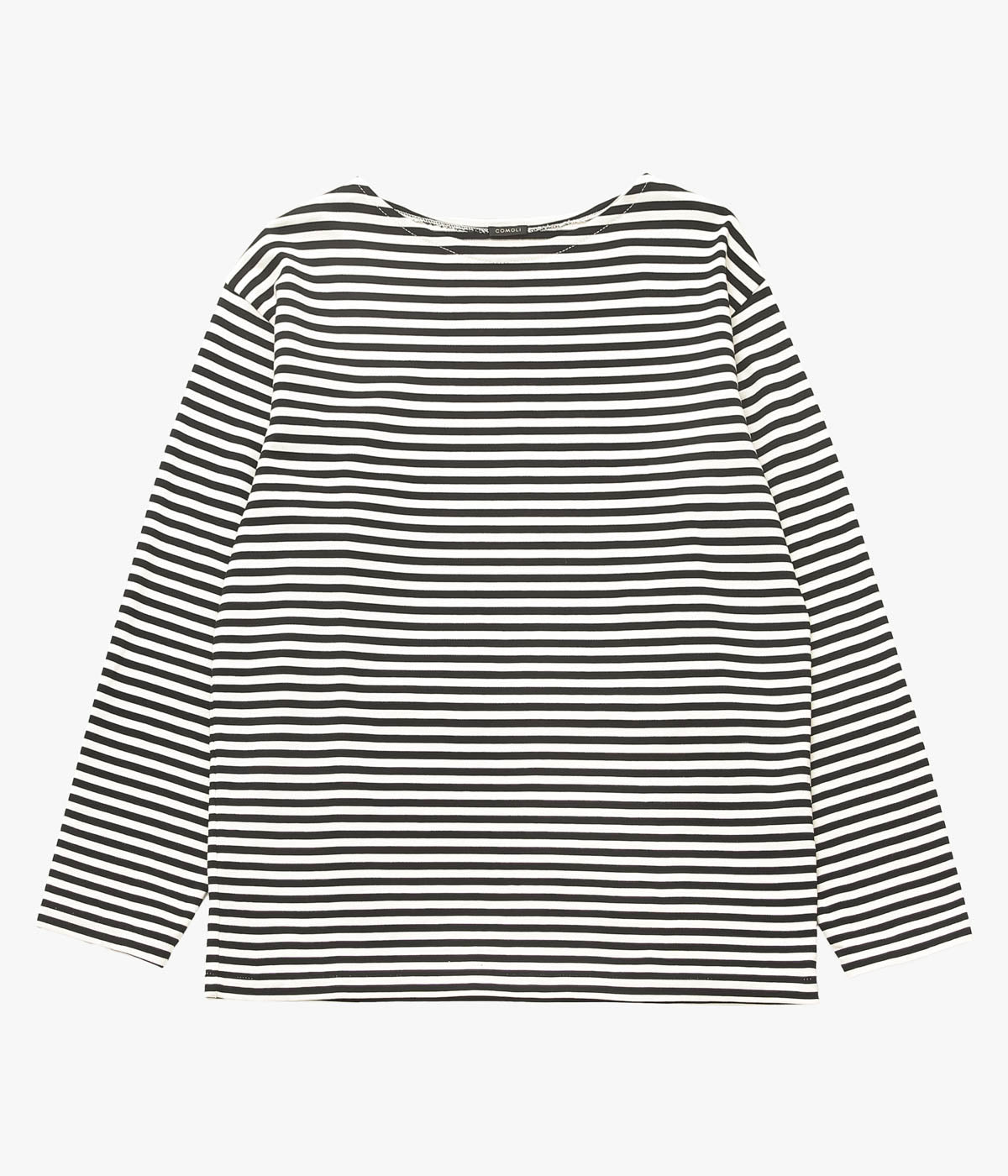 COMOLI ''ボーダー ボートネック'' (BLACK / ECRU) – THE STORE BY MAIDENS