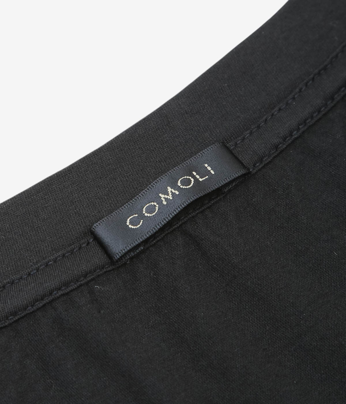 COMOLI ''THIN コットン ノースリーブ'' (BLACK)