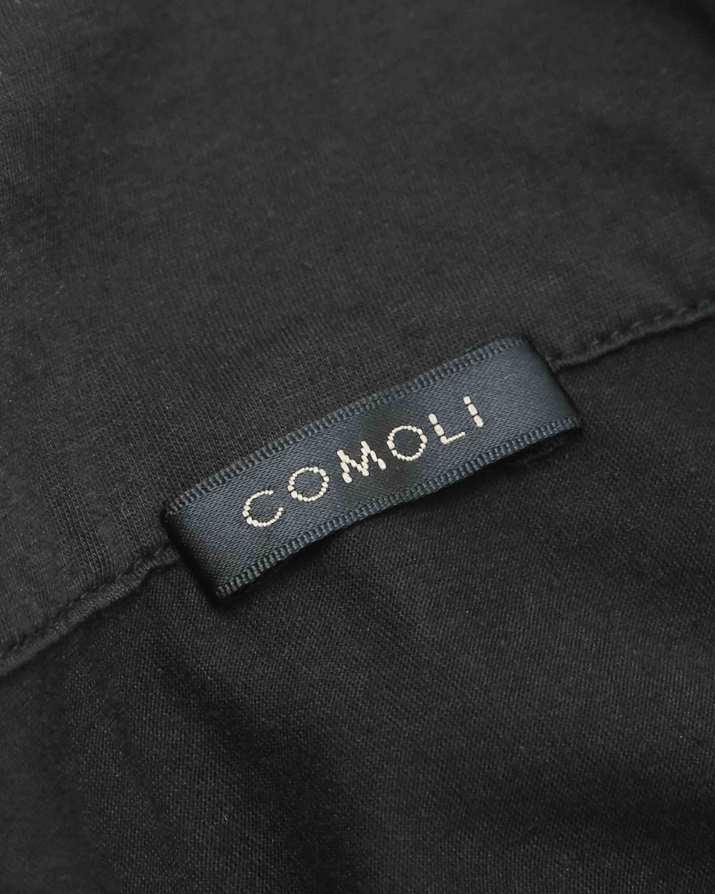 COMOLI ''THINコットン ジップジャケット'' (BLACK)