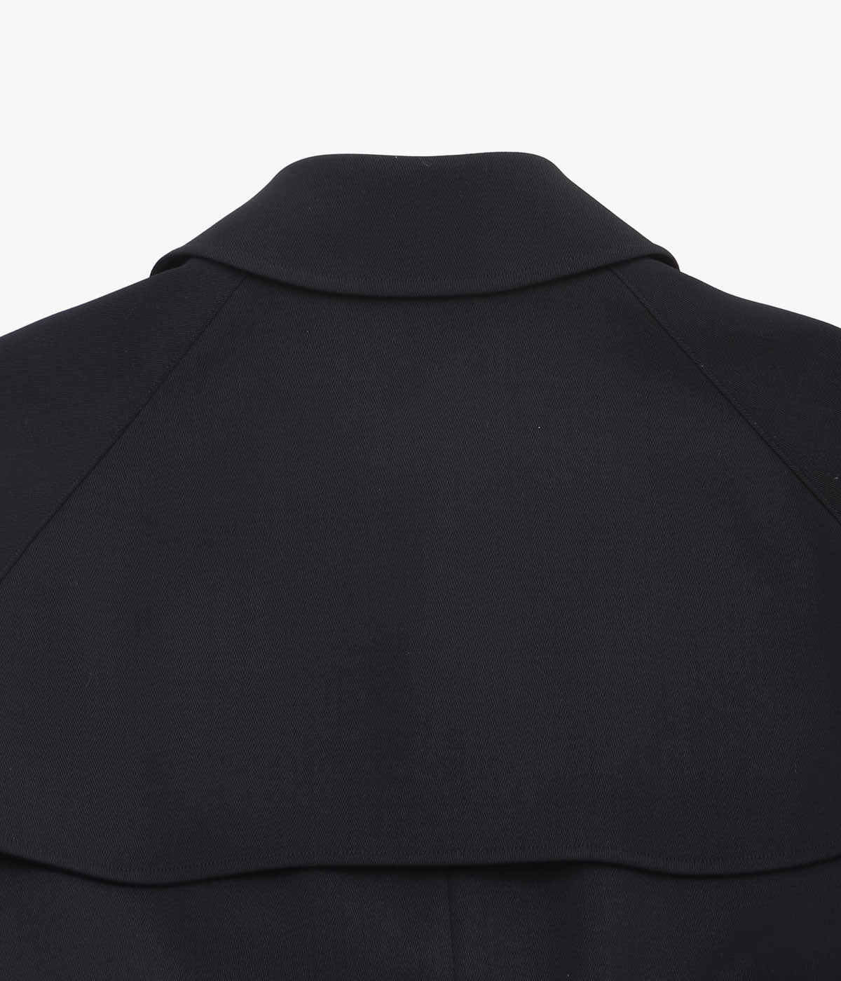 COMOLI Wool Gaba Trench Coat (Black)