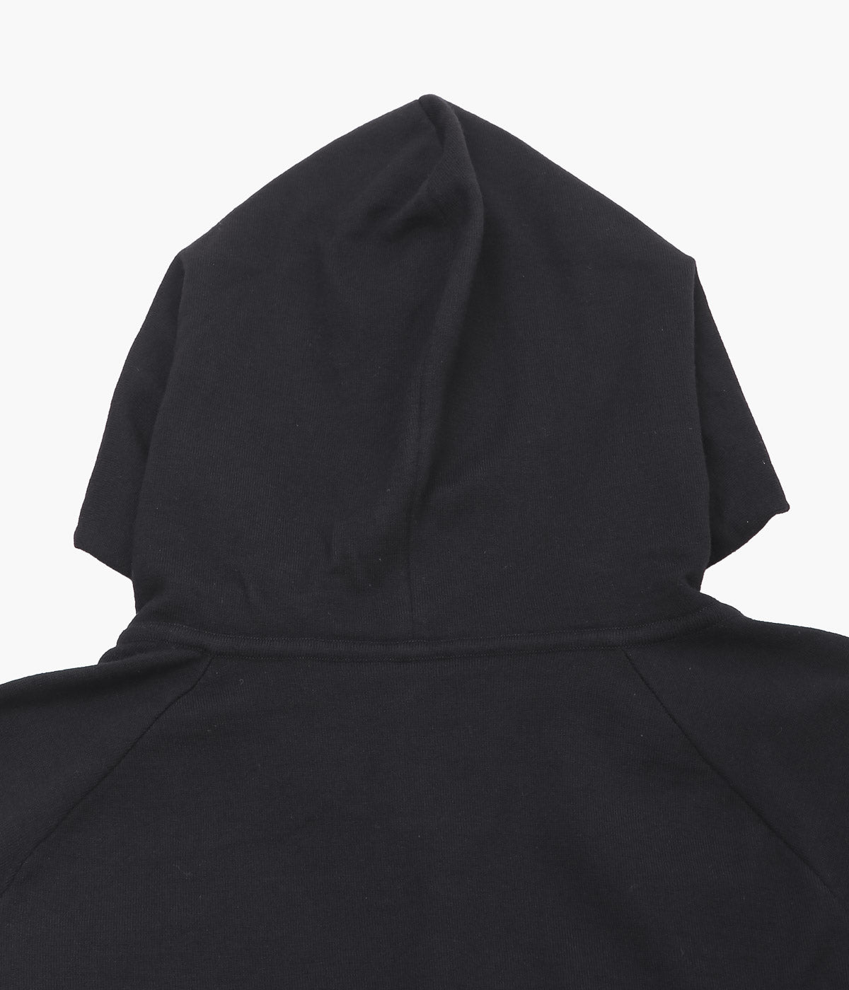 COMOLI "Wool Knit Zip Hoodie" (BLACK)