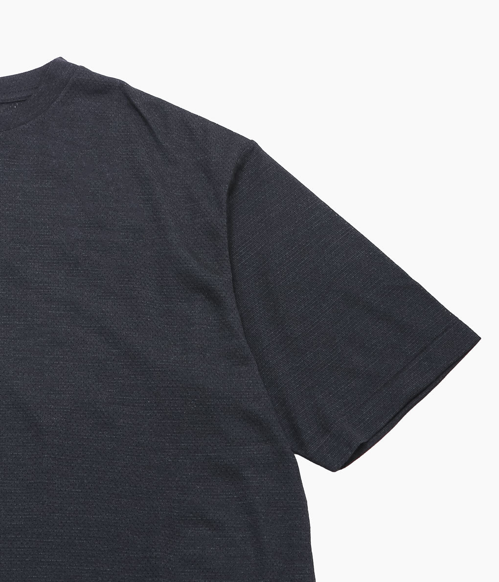 COMOLI ''ウールメッシュ 半袖Tシャツ'' (CHARCOAL)